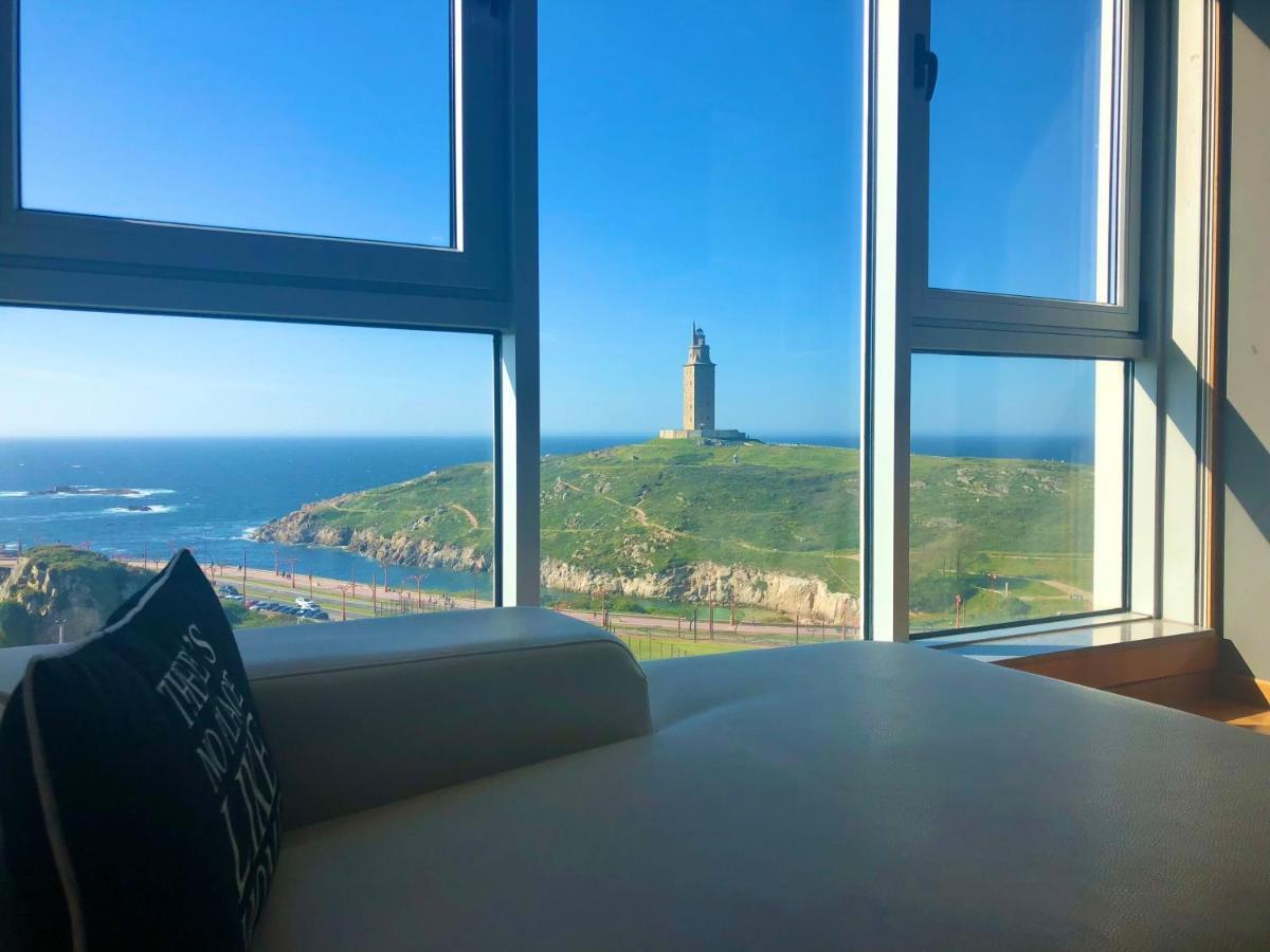 Parking, Vistas Al Mar Y Tres Habitaciones Ла-Корунья Экстерьер фото